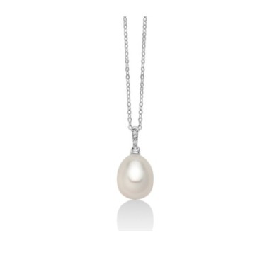 Oriental pearl drop necklace