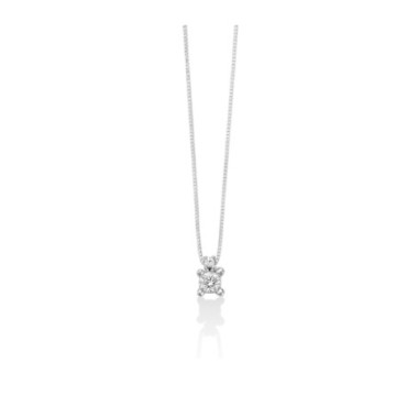 Necklace with diamond point light