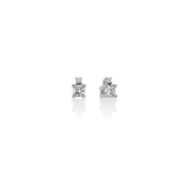 Diamond and white gold earrings